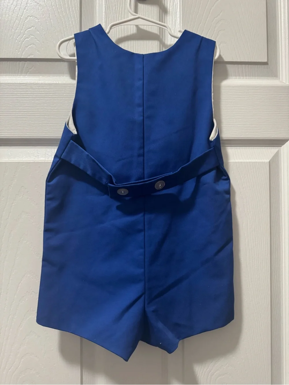 Kelly's Kids Blue Sailor Bear Embroidered One-Piece with Name David